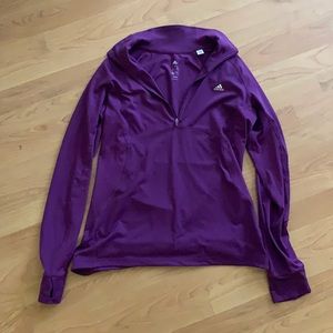 Purple adidas quarter zip